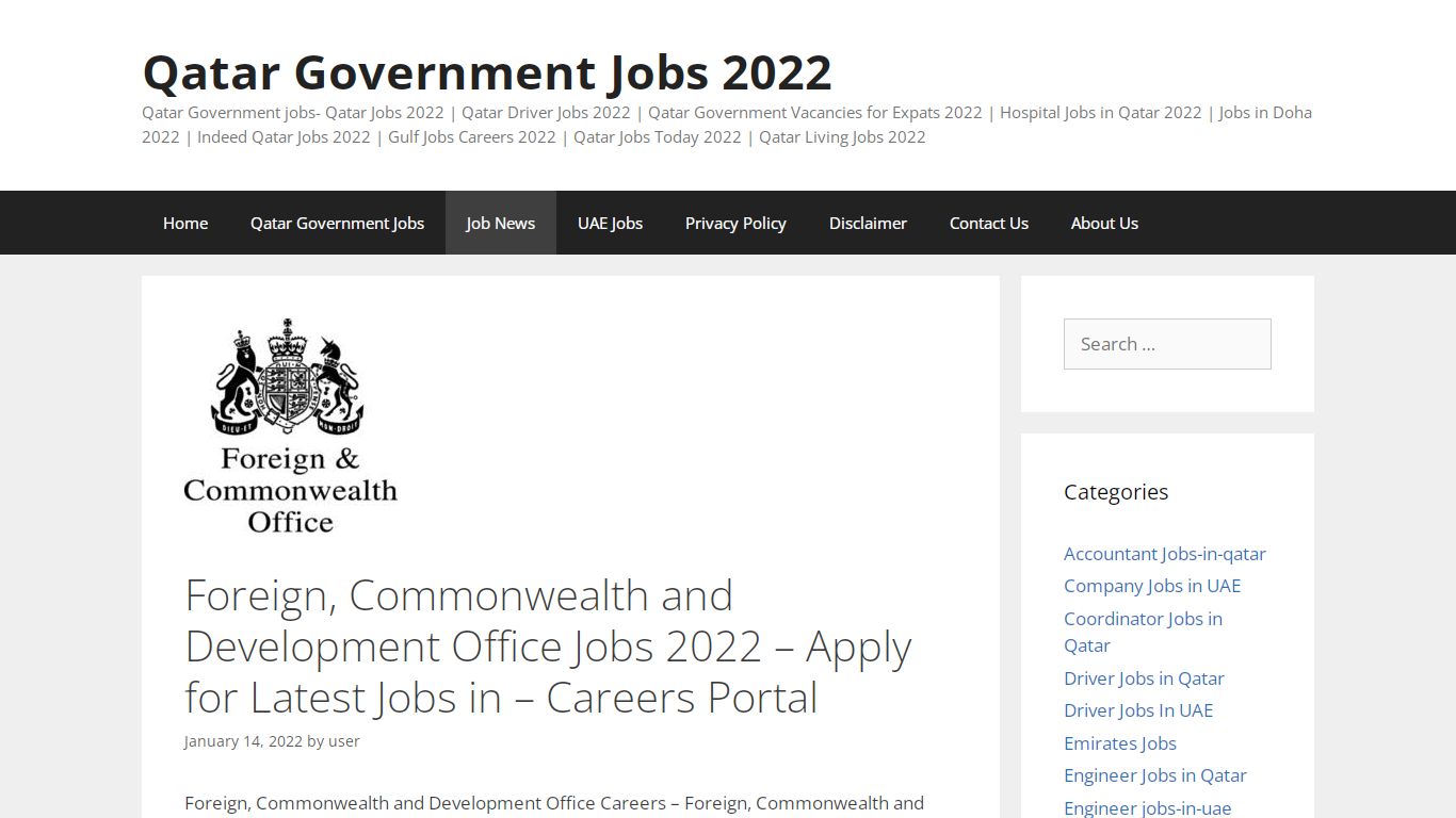 Foreign, Commonwealth and Development Office Jobs 2022 - Apply for ...